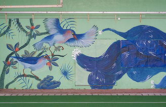 上圖：StreetArt@HKIEd 部份作品